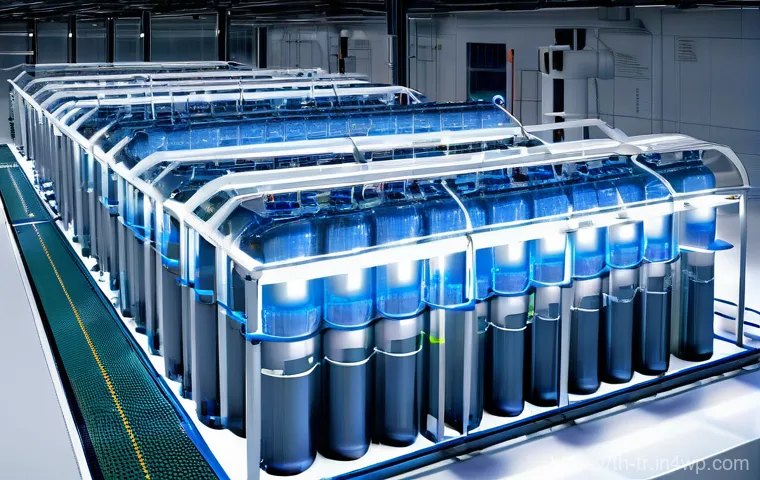 그린 수소와 대체 연료의 장단점 - **Prompt:** A dynamic, modern industrial complex undergoing a significant transformation. Large, sty...